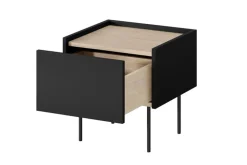 Bogart Szafki I Regały*DESIN SZAFKA NOCNA 45 1SZ - czarny mat / dąb nagano