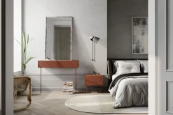 Bogart Szafki I Regały*DESIN SZAFKA NOCNA 45 1SZ - ceramic red / dąb nagano