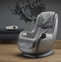 Halmar Fotele*DOPIO fotel wypoczynkowy z funkcją masażu popielaty1 sztuka