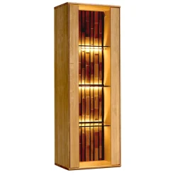 Dekort Witryny Do Jadalni|Witryny Do Salonu*Drewniana witryna wisząca z oświetleniem Tramonto Typ 14 L/P