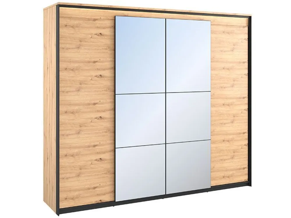 Lenart Szafy Do Przedpokoju|Szafy Do Sypialni*Duża szafa z lustrem do sypialni Quant QS-05