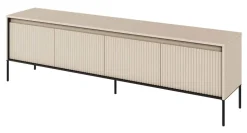 Lenart Szafki Rtv Do Salonu|Szafki Rtv*Duża szafka RTV z lamelami Trend TR-06 beż piaskowy