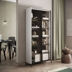 Lenart Szafki I Regały Do Biura|Witryny Do Jadalni*Duża szklana witryna   Trend TR-07 biała