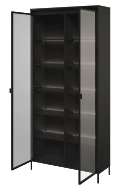 Lenart Szafki I Regały Do Biura|Witryny Do Jadalni*Duża witryna loftowa Trend TR-07 czarna