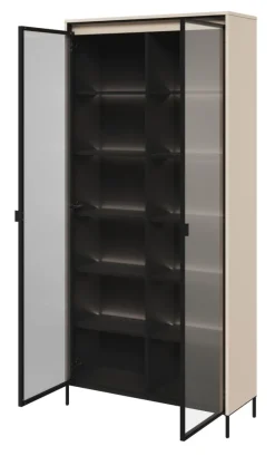 Lenart Szafki I Regały Do Biura|Witryny Do Jadalni*Duża witryna szklana   Trend TR-07 beż piaskowy