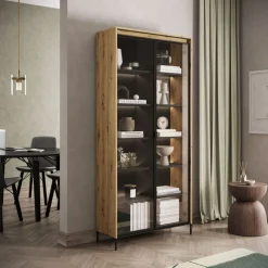 Lenart Szafki I Regały Do Biura|Witryny Do Jadalni*Duża witryna szklana   Trend TR-07 beż piaskowy