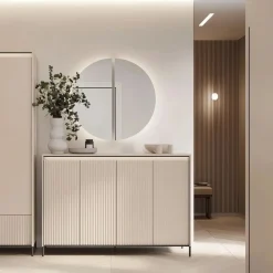 Lenart Lustra|Toaletki Do Sypialni*Duże lustro dzielone z oświetleniem do garderoby TREND GARDEROBA TG-07