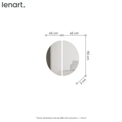 Lenart Lustra|Toaletki Do Sypialni*Duże lustro dzielone z oświetleniem do garderoby TREND GARDEROBA TG-07