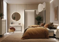Lenart Lustra|Toaletki Do Sypialni*Duże lustro dzielone z oświetleniem do sypialni TREND SYPIALNIA TS-07