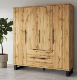 Zestawy Do Sypialni*Duży zestaw mebli do sypialni Helvetia Halle S dąb wotan