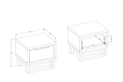 Zestawy Do Sypialni*Duży zestaw mebli do sypialni Helvetia Halle S dąb wotan