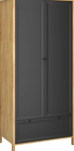 Mebelbos Szafy Do Przedpokoju|Szafy Do Pokoju Młodzieżowego*Dwudrzwiowa szafa z szufladą Brent 2D1S