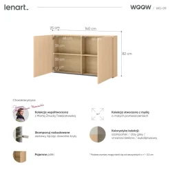 Dzieci Lenart Szafki I Regały Do Biura|Szafki I Regały Do Pokoju Młodzieżowego*Dwudrzwiowa szafka wisząca dla nastolatka WO-09 dąb vincenza bielona