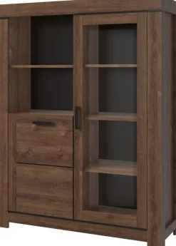 Mebelbos Witryny Do Jadalni|Witryny Do Salonu*Elegancka niska witryna do salonu Brass 1d1w