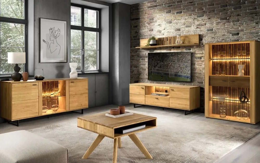 Dekort Ławy I Stoliki Do Salonu|Stoliki Kawowe I Ławy*Elegancki drewniany stolik kawowy Tramonto TYP 64