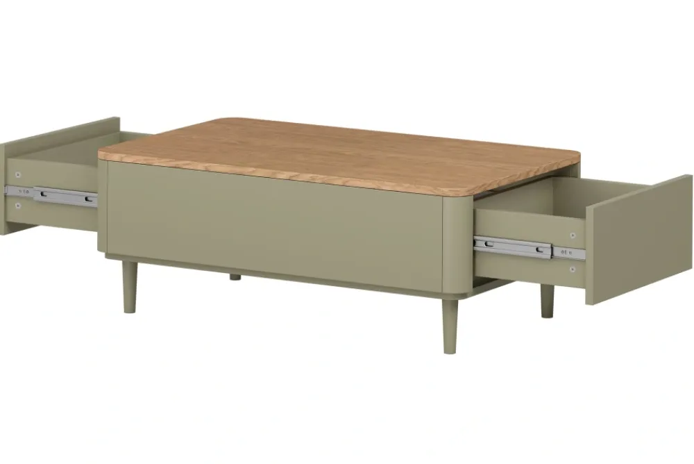 Bogart Ławy I Stoliki Do Pokoju Młodzieżowego|Ławy I Stoliki Do Salonu*ELIVO ŁAWA 100 2SZ - eukaliptus / dąb baltic dune / nogi eukaliptus