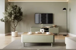 Bogart Ławy I Stoliki Do Pokoju Młodzieżowego|Ławy I Stoliki Do Salonu*ELIVO ŁAWA 100 2SZ - eukaliptus / dąb baltic dune / nogi eukaliptus