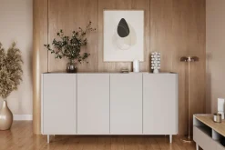 Bogart Komody Do Biura|Komody Do Przedpokoju*ELIVO KOMODA 200 4D - cashmere / dąb olejowany / nogi cashmere