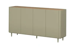 Bogart Komody Do Biura|Komody Do Przedpokoju*ELIVO KOMODA 200 4D - eukaliptus / dąb baltic dune / nogi eukaliptus