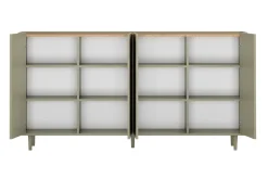 Bogart Komody Do Biura|Komody Do Przedpokoju*ELIVO KOMODA 200 4D - eukaliptus / dąb baltic dune / nogi eukaliptus