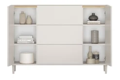 Bogart Komody Do Biura|Komody Do Przedpokoju*ELIVO KOMODA 150 2D3SZ - cashmere / dąb olejowany / nogi cashmere