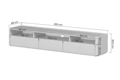 Bogart Szafki Rtv Do Salonu|Szafki Rtv*ELIVO RTV 200 1K2SZ - cashmere / dąb olejowany