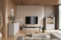 Bogart Szafki Rtv Do Salonu|Szafki Rtv*ELIVO RTV 200 1K2SZ - cashmere / dąb olejowany