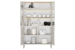 Bogart Witryny Do Jadalni|Witryny Do Salonu*ELIVO WITRYNA 100 2D - cashmere / dąb olejowany / nogi cashmere