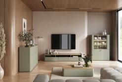 Bogart Witryny Do Jadalni|Witryny Do Salonu*ELIVO WITRYNA 100 2D - eukaliptus / dąb baltic dune