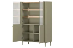 Bogart Witryny Do Jadalni|Witryny Do Salonu*ELIVO WITRYNA 100 2D - eukaliptus / dąb baltic dune / nogi eukaliptus