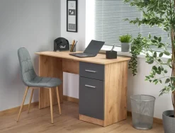 Halmar Biurka*ELMO biurko dąb wotan / antracyt (1p=1szt)1 sztuka
