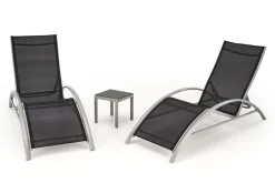 Halmar Meble Ogrodowe*EMBOLO zestaw 2 leżaki + stolik (1p=1set)1 sztuka