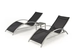 Halmar Meble Ogrodowe*EMBOLO zestaw 2 leżaki + stolik (1p=1set)1 sztuka