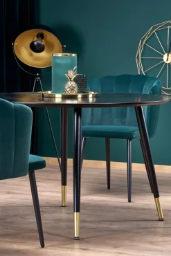 Halmar Stoły*EMBOS stół czarny / złoty (2p=1szt)1 sztuka