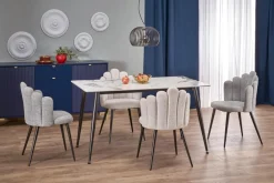 Halmar Stoły*EMILIO 120 stół blat - biały marmur, nogi - czarny (2p=1szt)1 sztuka