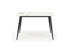 Halmar Stoły*EMILIO 120 stół blat - biały marmur, nogi - czarny (2p=1szt)1 sztuka