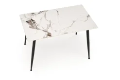 Halmar Stoły*EMILIO 120 stół blat - biały marmur, nogi - czarny (2p=1szt)1 sztuka