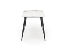Halmar Stoły*EMILIO 120 stół blat - biały marmur, nogi - czarny (2p=1szt)1 sztuka