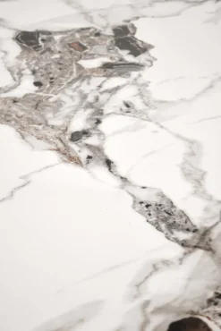 Halmar Stoły*EMILIO 120 stół blat - biały marmur, nogi - czarny (2p=1szt)1 sztuka