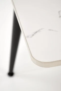 Halmar Stoły*EMILIO 120 stół blat - biały marmur, nogi - czarny (2p=1szt)1 sztuka