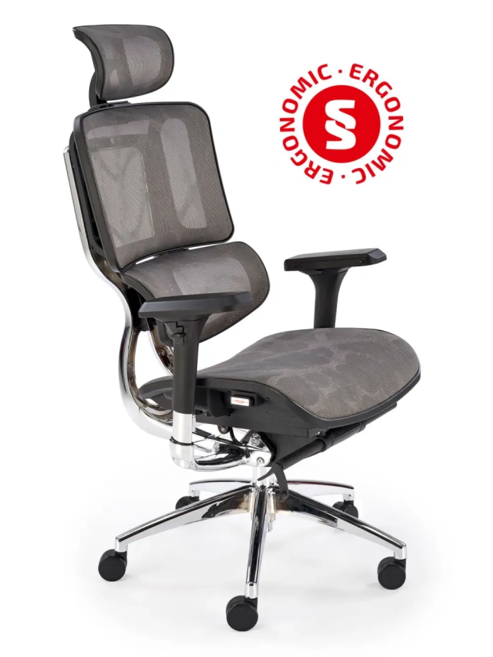 Halmar Fotele*ETHAN fotel gabinetowy popielaty (1p=1szt)1 sztuka