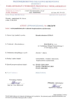 Halmar Fotele*ETHAN fotel gabinetowy popielaty (1p=1szt)1 sztuka