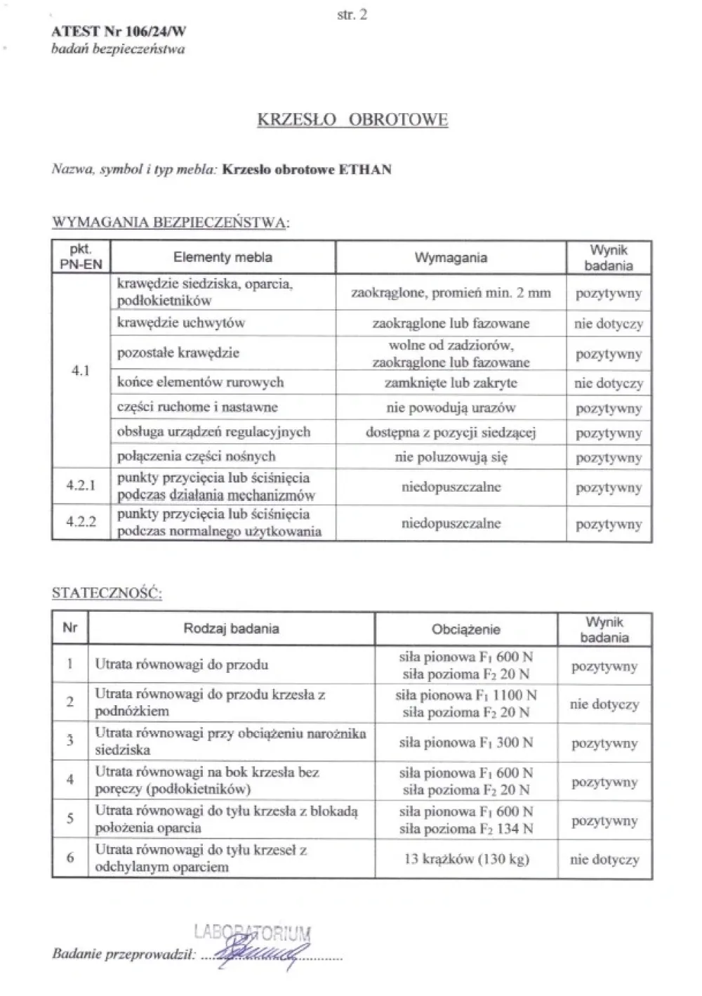 Halmar Fotele*ETHAN fotel gabinetowy popielaty (1p=1szt)1 sztuka