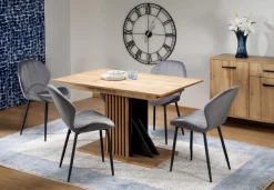 Halmar Stoły*FABIANO stół rozkładany 135-175/85 cm dąb wotan/czarny (2p=1szt)1 sztuka