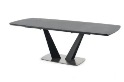 Halmar Stoły*FANGOR stół rozkładany, blat - ciemny popiel, podstawa - czarny (3p=1szt)1 sztuka