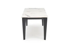 Halmar Stoły*FELIX stół rozkładany, blat - biały marmur, nogi - czarny (2p=1szt)1 sztuka
