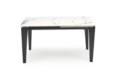 Halmar Stoły*FELIX stół rozkładany, blat - biały marmur, nogi - czarny (2p=1szt)1 sztuka