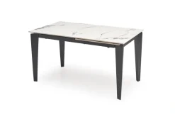 Halmar Stoły*FELIX stół rozkładany, blat - biały marmur, nogi - czarny (2p=1szt)1 sztuka