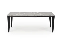 Halmar Stoły*FELIX stół rozkładany, blat - popielaty marmur, nogi - czarny (2p=1szt)1 sztuka