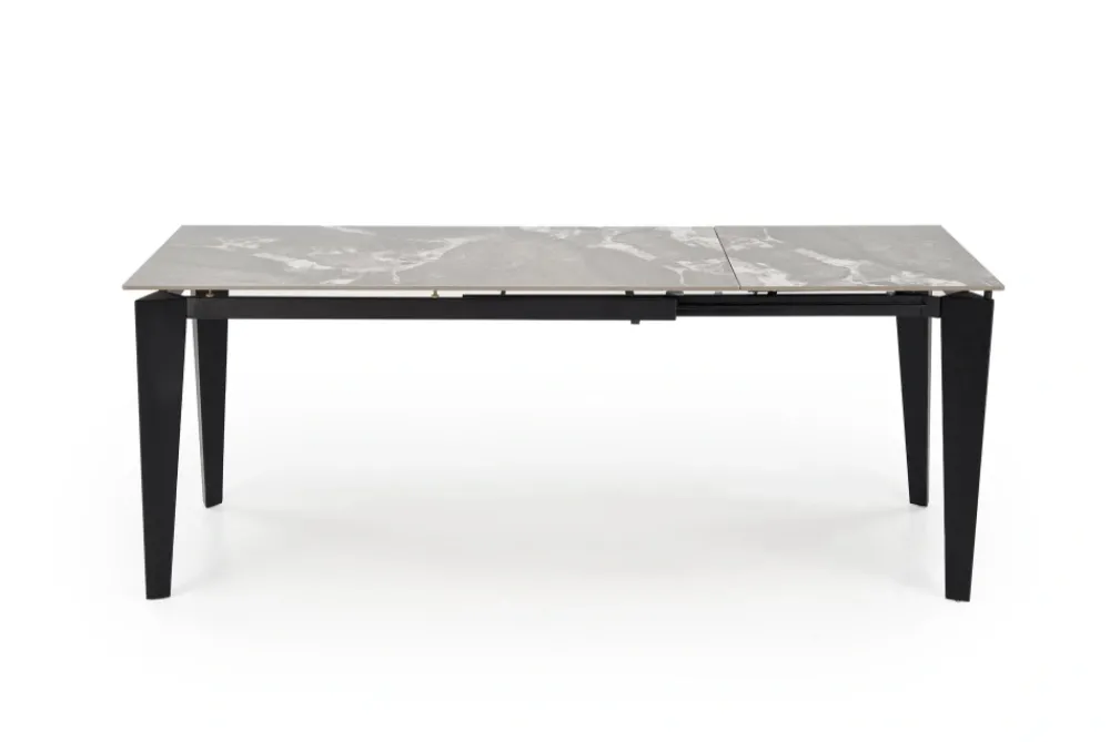 Halmar Stoły*FELIX stół rozkładany, blat - popielaty marmur, nogi - czarny (2p=1szt)1 sztuka